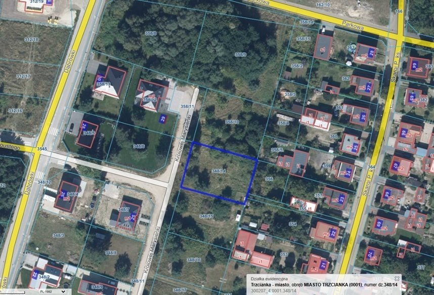 Działka 1021 m² w Trzciance z dostępem do kanalizacji Trzcianka, Królowej Marysieńki  1 021m2 Foto 1