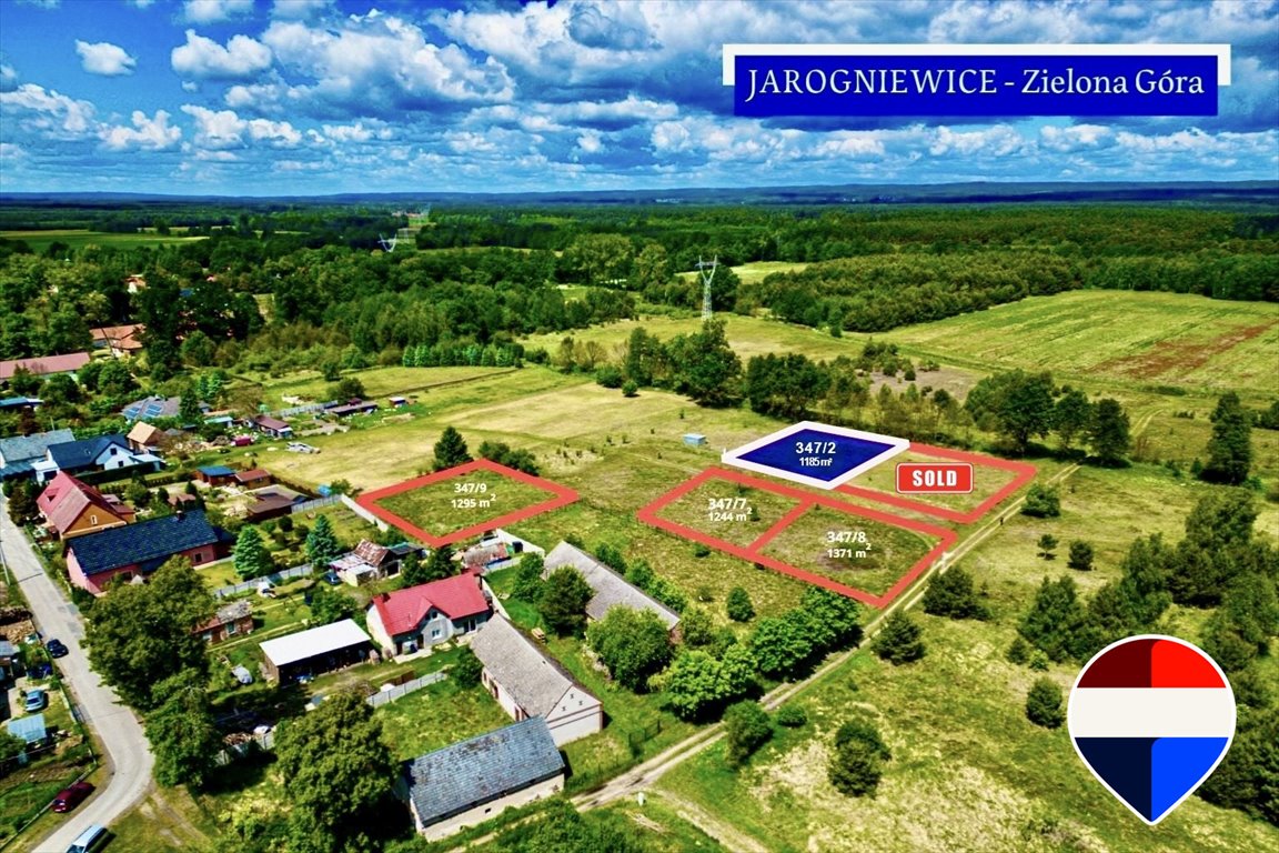 Działka budowlana w Jarogniewicach z decyzją o warunkach zabudowy Jarogniewice, Jarogniewice  1 185m2 Foto 1