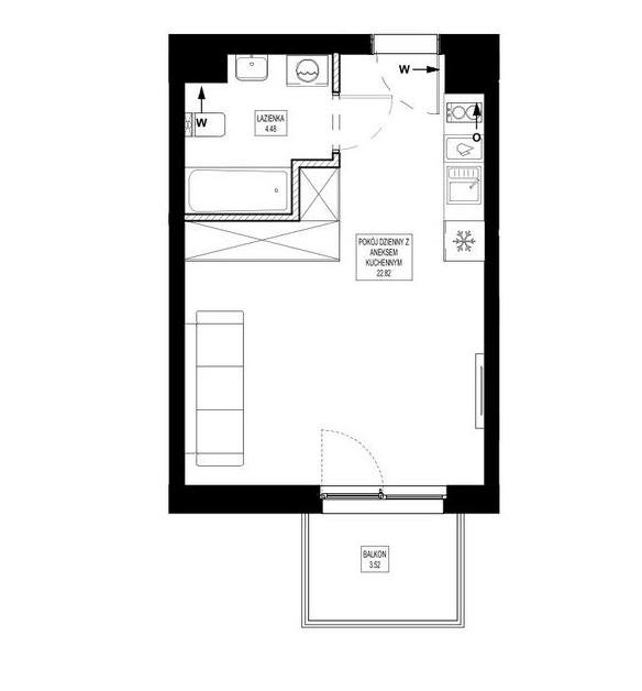 Nowoczesne 27 m² w Bemowie z garażem i wysokiej jakości wykończeniem Warszawa, Bemowo, Jelonki, al. Powstańców Śląskich  27m2 Foto 1