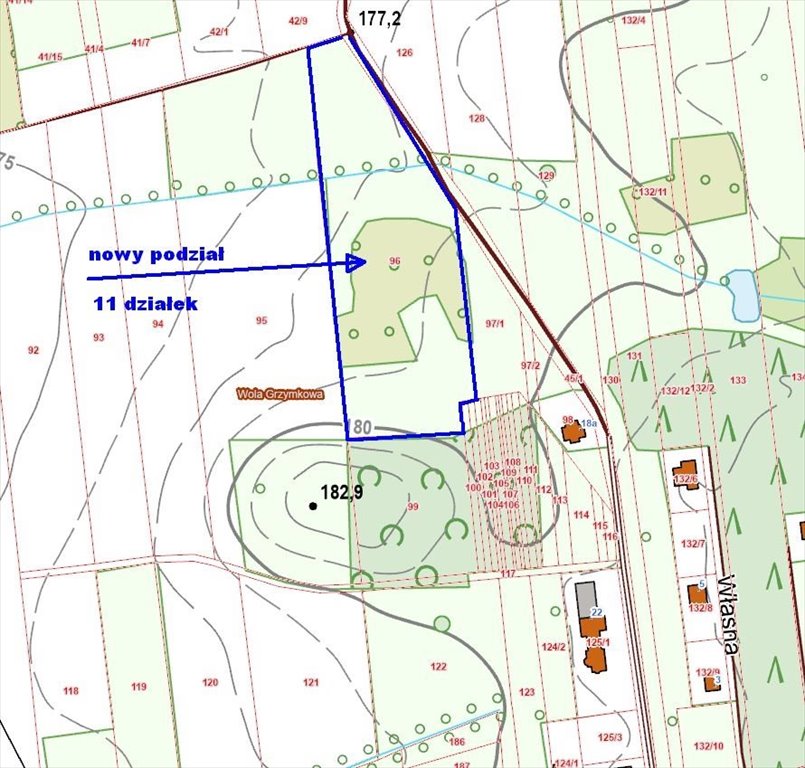 Działka budowlana na sprzedaż Wola Grzymkowa  1 003m2 Foto 3