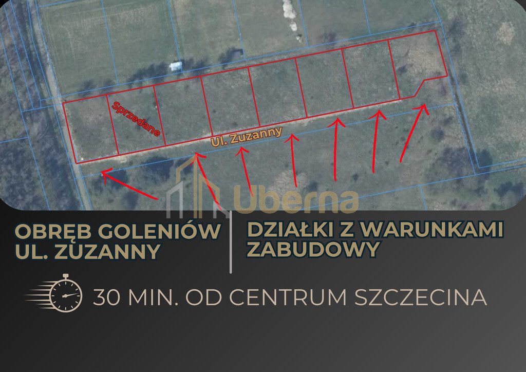 Działka budowlana 739 m² z warunkami zabudowy w Goleniowie Goleniów  739m2 Foto 1