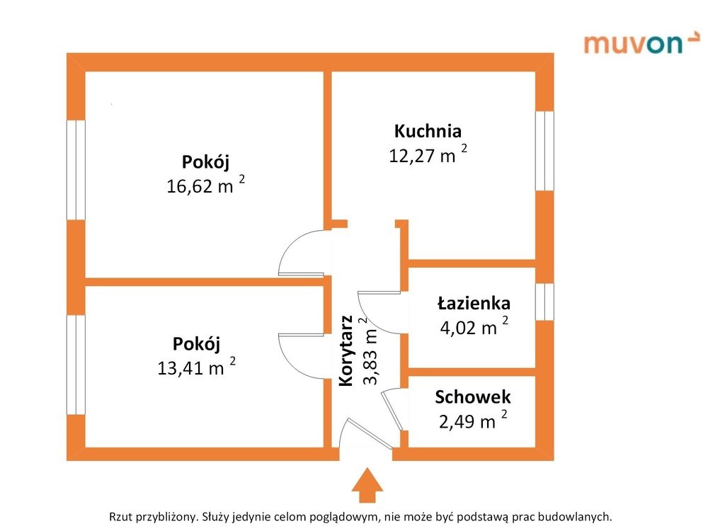 Mieszkanie dwupokojowe na sprzedaż Pniewy  53m2 Foto 3