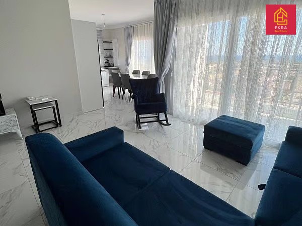 Nowoczesne 4-pokojowe mieszkanie z tarasem i widokiem na morze Cypr, Iskele Long Beach, Long Beach  100m2 Foto 1