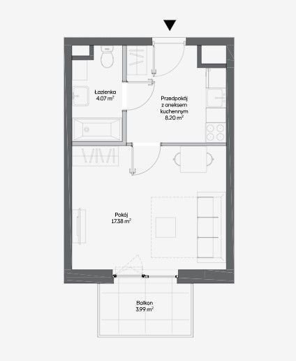 Nowoczesne 1 pokój z szklarnią na Rakowie, 29,65 m² Warszawa, Włochy, Raków, Fajansowa  30m2 Foto 1