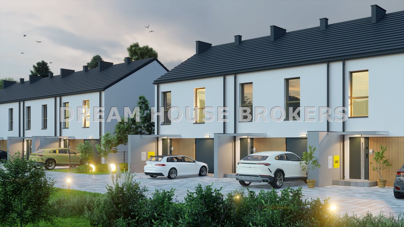Nowoczesny dom szeregowy 115 m2 z garażem, tarasem i ogrodem Rzeszów, Budziwój  117m2 Foto 1