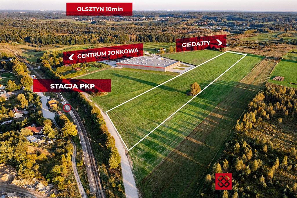 Działka produkcyjno-usługowa 4,66ha Jonkowo z MPZP Jonkowo  46 600m2 Foto 1