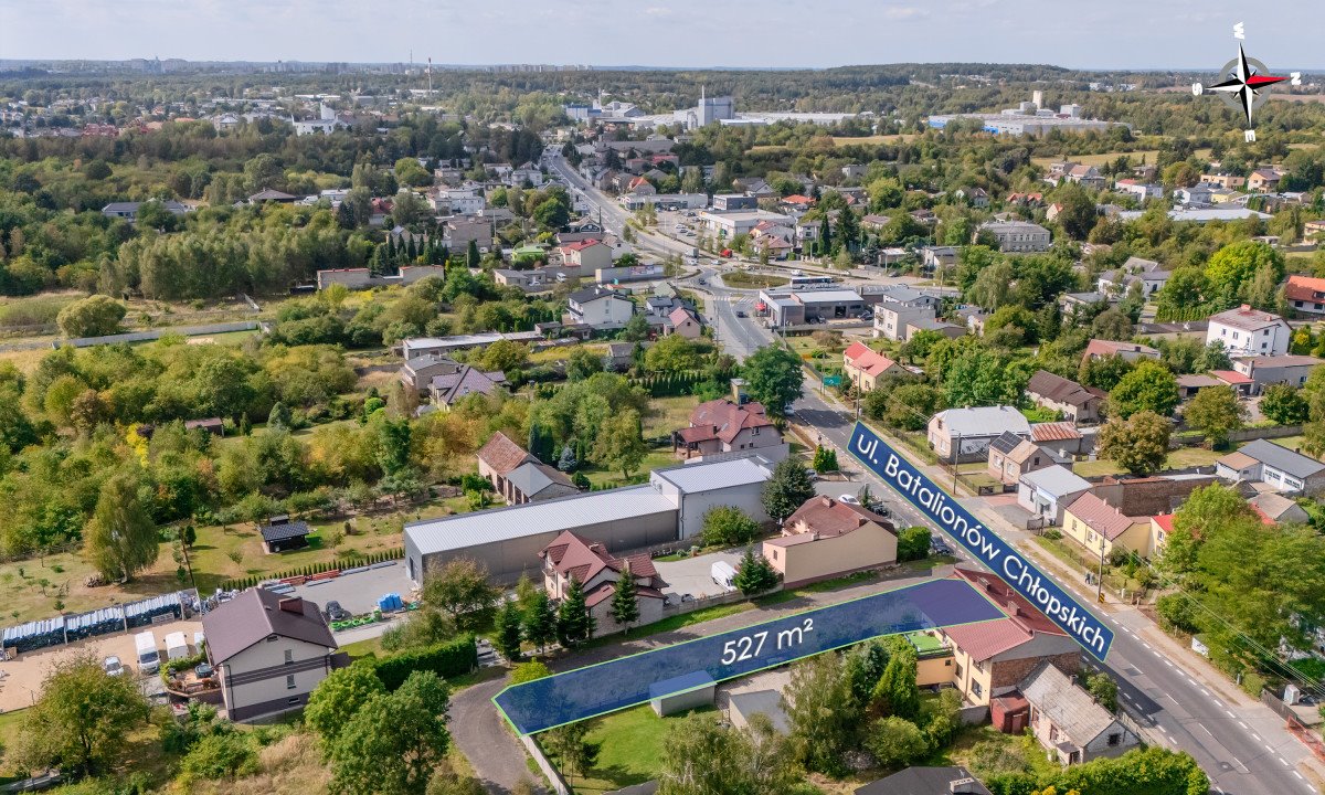 Działka budowlana na sprzedaż Częstochowa, Wyczerpy Górne, Batalionów Chłopskich  527m2 Foto 4