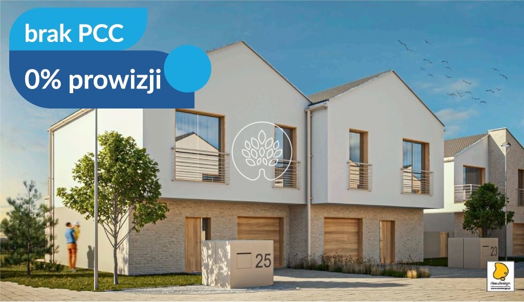 Do sprzedania przestronne domy 129 m² z ogrodami i garażem Niemcz, Okoniowa  129m2 Foto 1