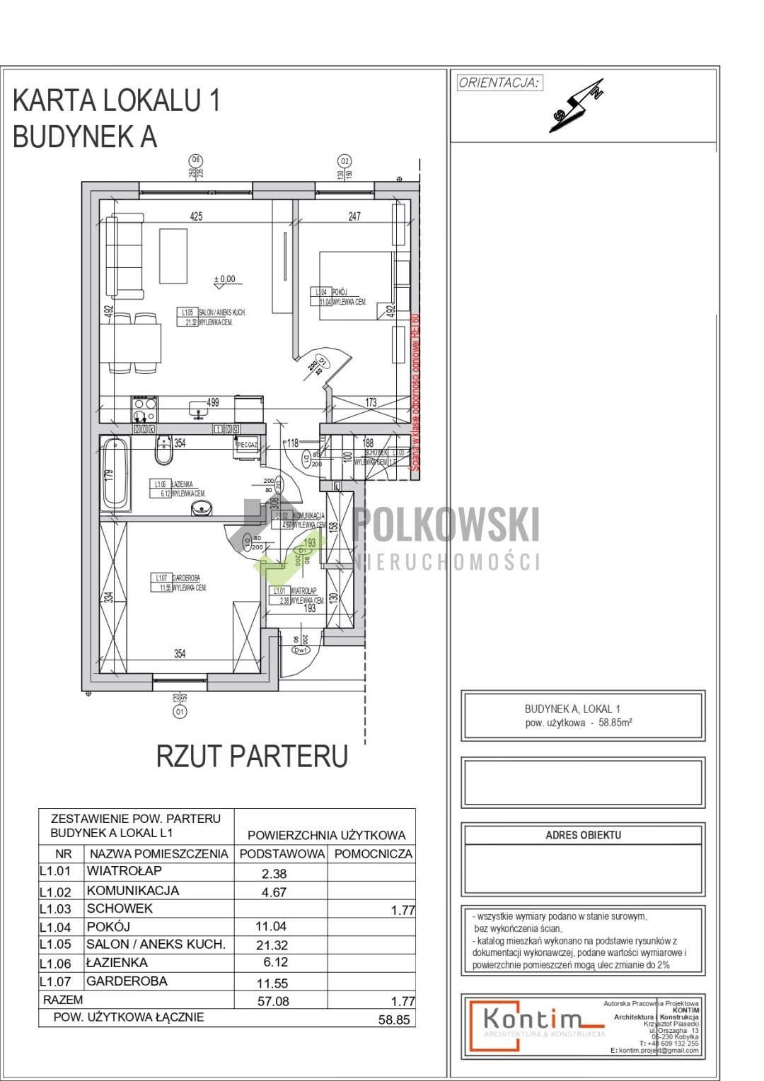 Mieszkanie trzypokojowe na sprzedaż Warszawa, Rembertów  59m2 Foto 3