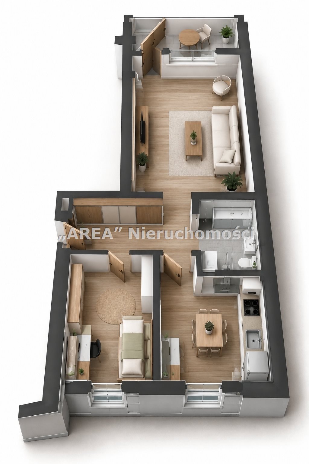 Sprzedam komfortowe 2-pokojowe mieszkanie 45 m² po remoncie Wasilków, Wasilków, Krucza  45m2 Foto 1