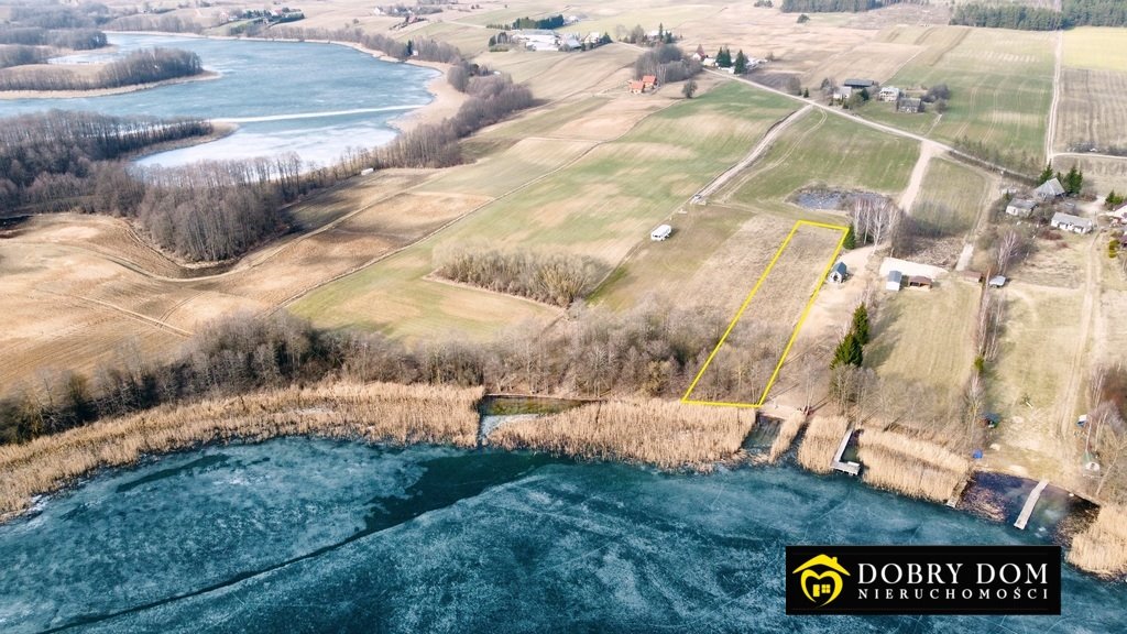 Działka z linią brzegową nad jeziorem Berżnik, 2627 m² Sejny  2 627m2 Foto 1