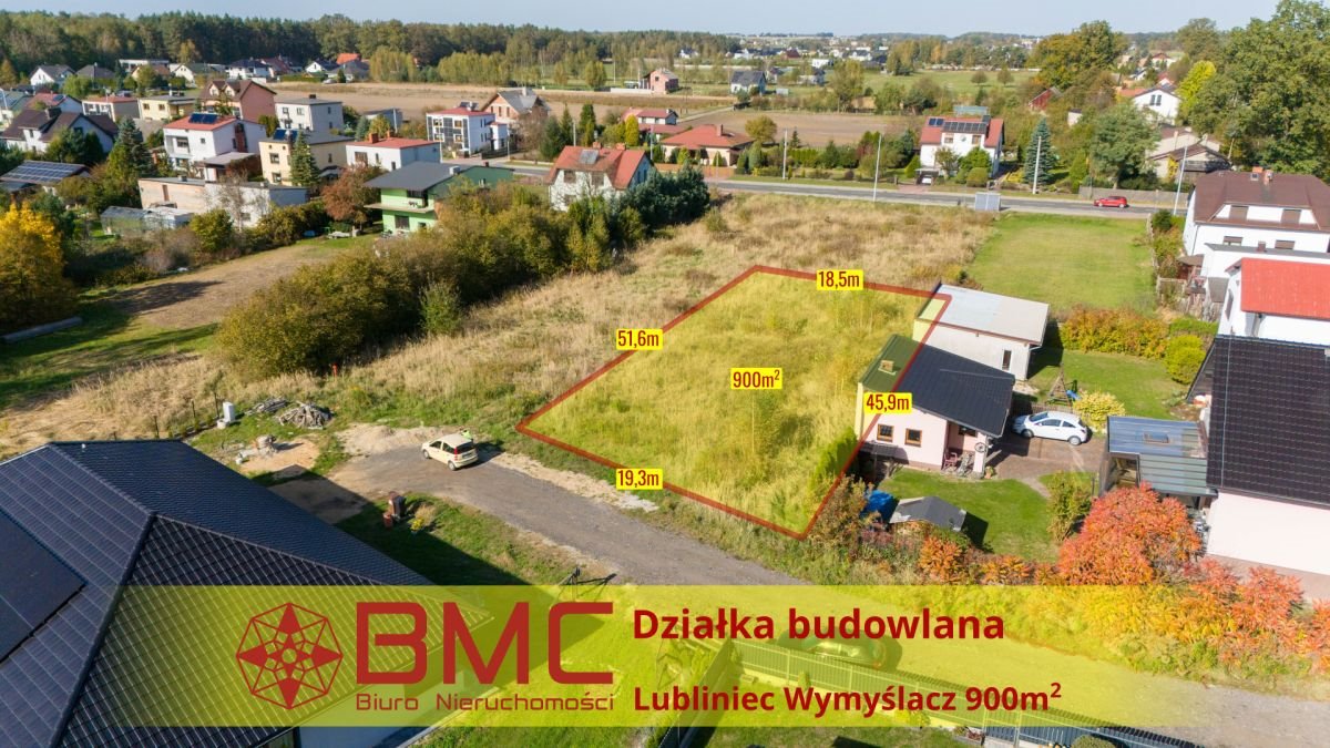 Działka budowlana na sprzedaż Lubliniec, Wymyślacz, Miętowa  900m2 Foto 1