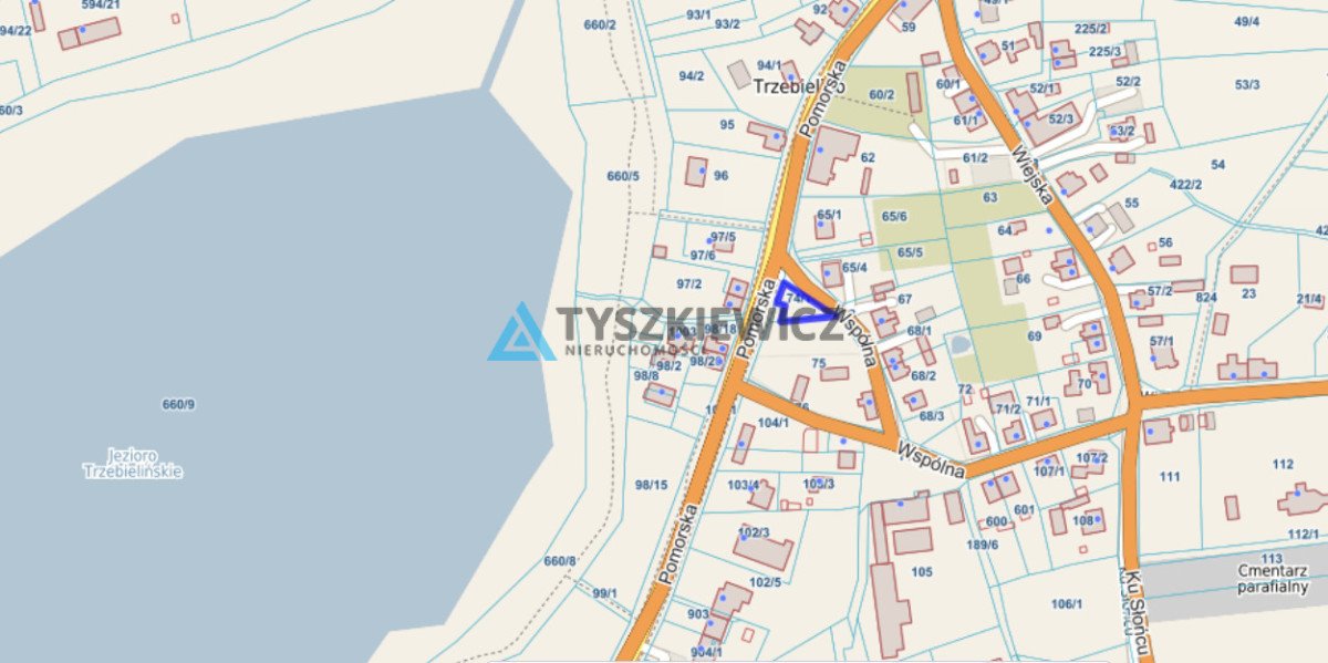 Działka budowlana na sprzedaż: Trzebielino: Wspólna