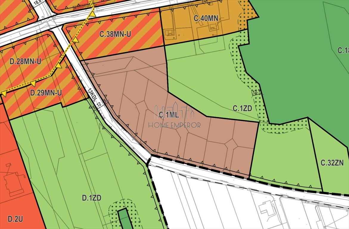 Do sprzedania działka 1000 m² w Białym Ługu z mediami Biały Ług, Wrzosowa  1 000m2 Foto 1