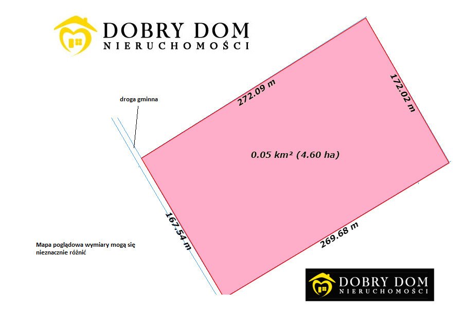 Duża działka 4,65 ha z widokiem na lasy i pola Dzierniakowo  46 500m2 Foto 1