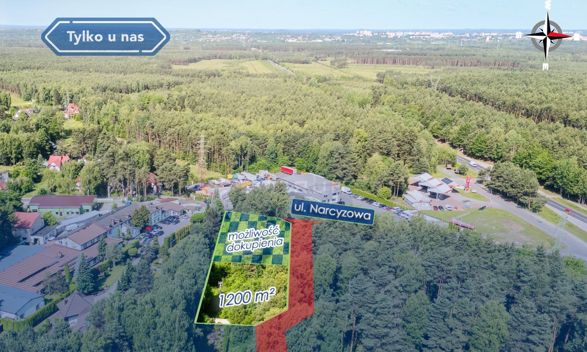 Działka budowlana na sprzedaż Olsztyn, Narcyzowa  1 200m2 Foto 1