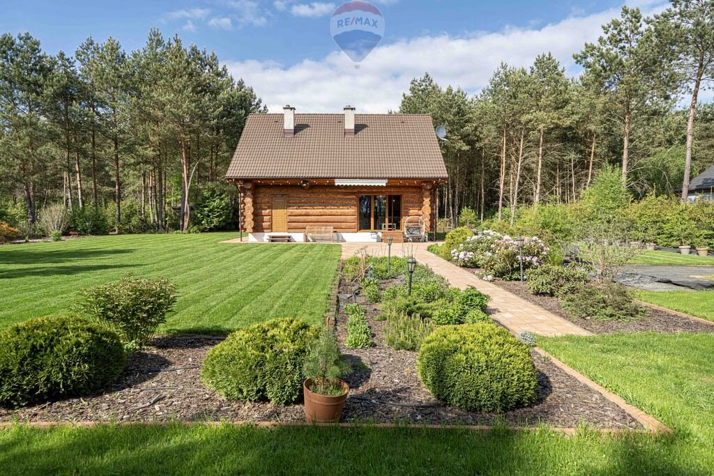 Urokliwy dom z bali przy lesie, 130 m², prywatność Stęszewko, Harcerska  130m2 Foto 1