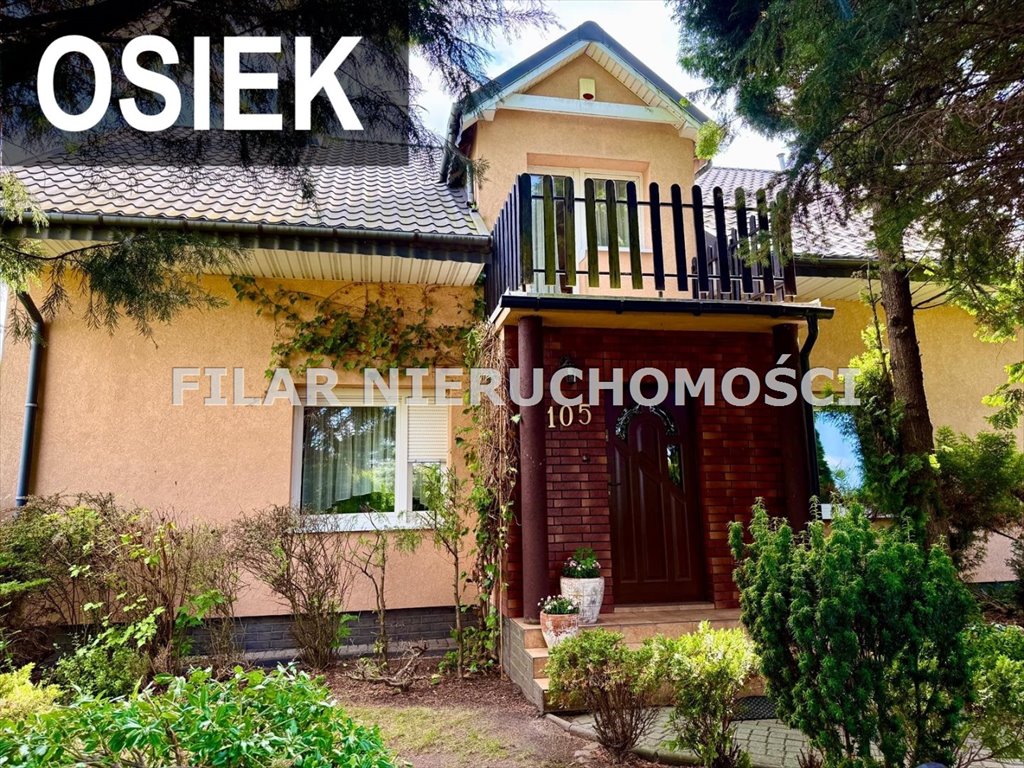 Dom z dużym ogrodem i 6 pokojami w Osieku Osiek  218m2 Foto 1