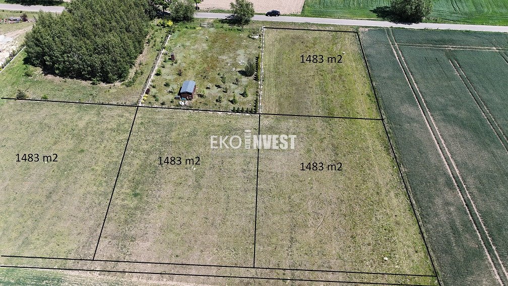 Działka budowlana 1483 m² w Rębkowie - pod zabudowę i usługi Rębkowo, Rębkowo  1 483m2 Foto 1