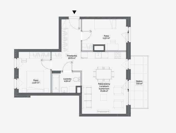 Mieszkanie trzypokojowe na sprzedaż Warszawa, Włochy, Raków, Fajansowa  60m2 Foto 1