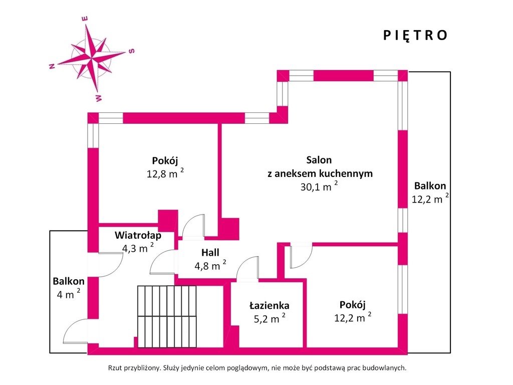 Mieszkanie trzypokojowe na sprzedaż Brzeg  75m2 Foto 19