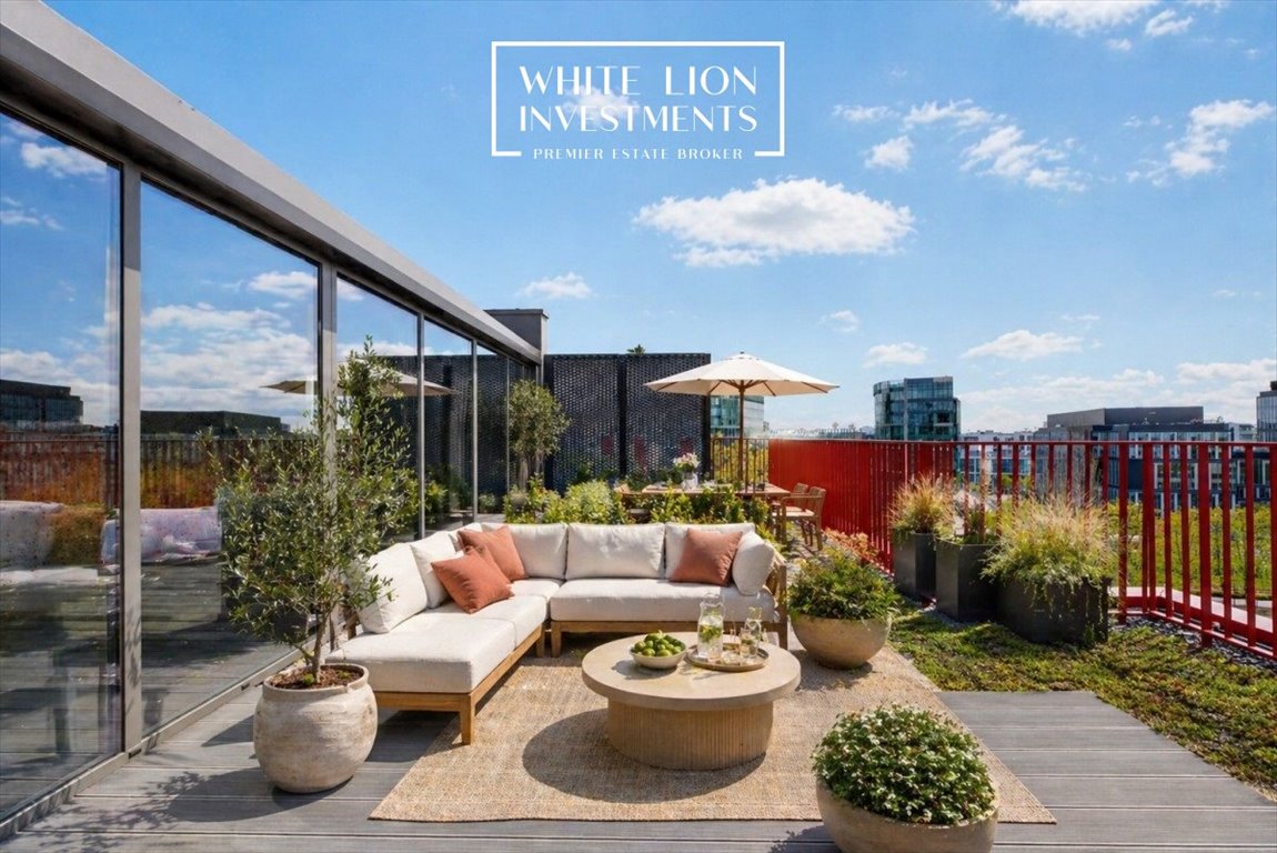 Polecam luksusowy penthouse z ogrodem na dachu i panoramicznym widokiem Warszawa, Mokotów, Fabryki "Tewa"  106m2 Foto 1