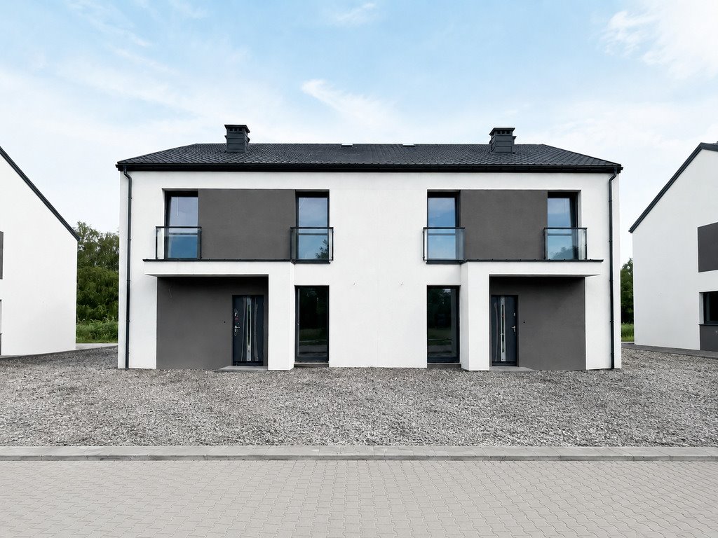 Dom bliźniak 130 m² - stan deweloperski - 2 miejsca parkingowe Wysoka Głogowska  130m2 Foto 1