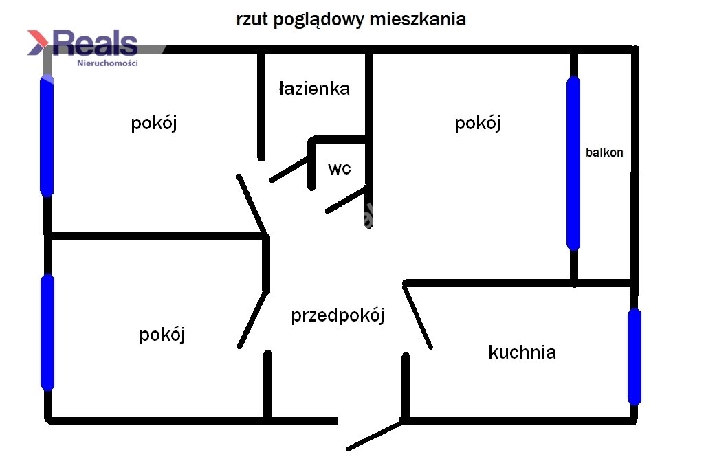 Mieszkanie trzypokojowe na sprzedaż Warszawa, Mokotów, Sielce, Ludowa  53m2 Foto 3