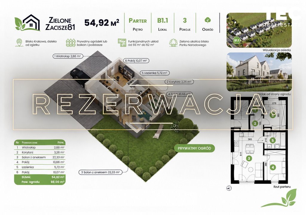 Przestronne 55 m² z dużym ogrodem 98 m² w Słomnikach polecam! Słomniki  55m2 Foto 1