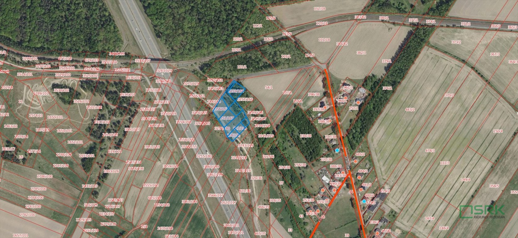 Działka 7824 m² z zielenią, blisko autostrady A1 rybnicki, Kosynierów  7 824m2 Foto 1