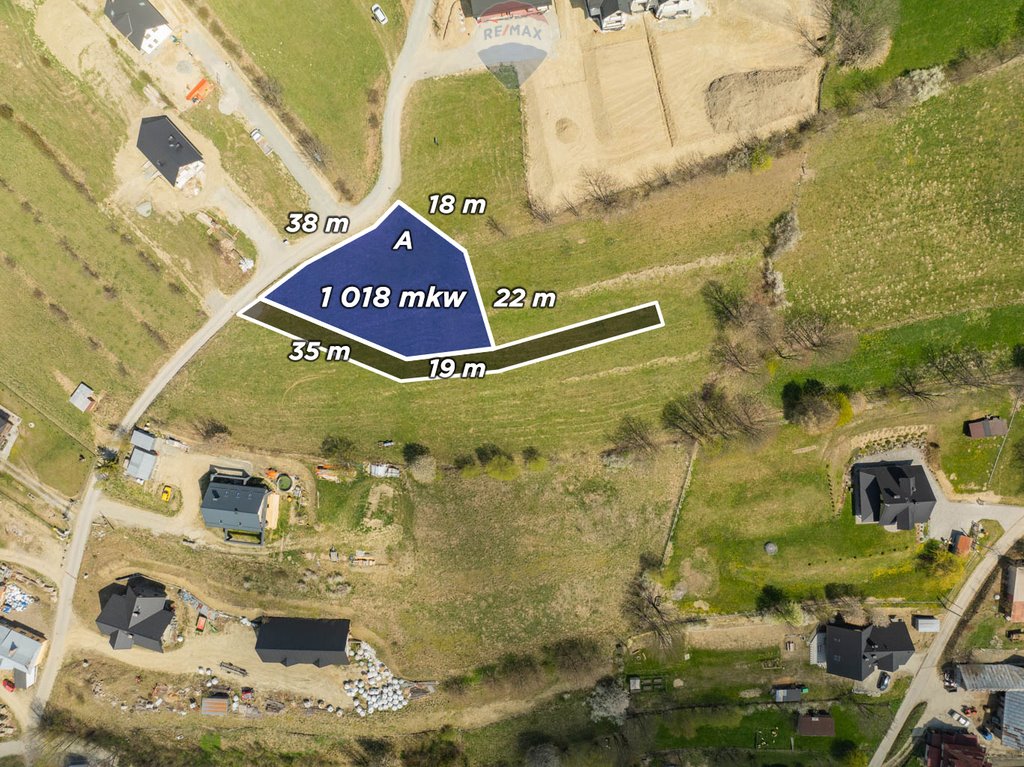 Działka budowlana z pozwoleniem i projektem domu 131 m² Rabka-Zdrój, Słone, Poniatowskiego  1 041m2 Foto 1