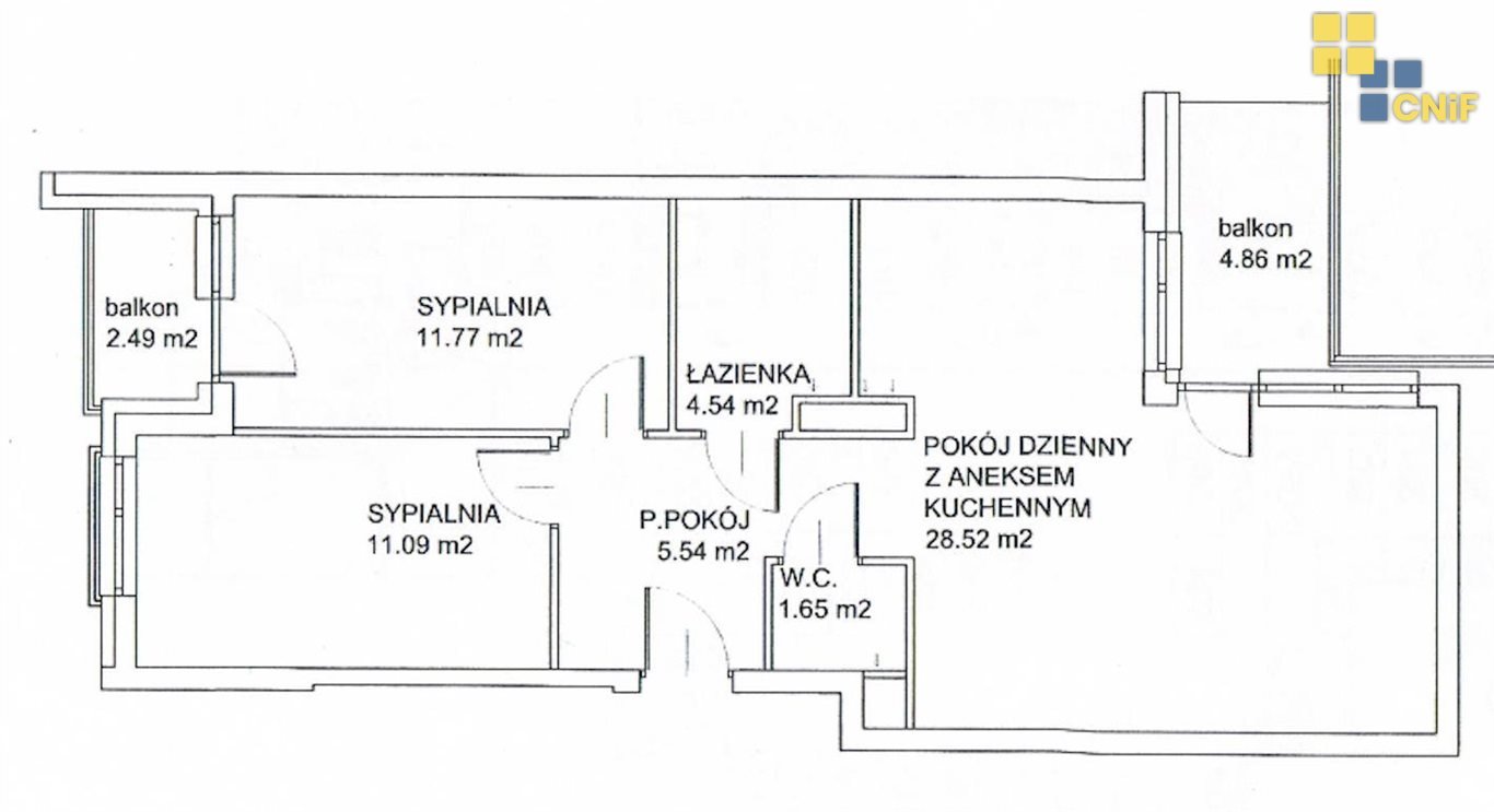 Mieszkanie trzypokojowe na wynajem Wrocław, Stare Miasto  63m2 Foto 14