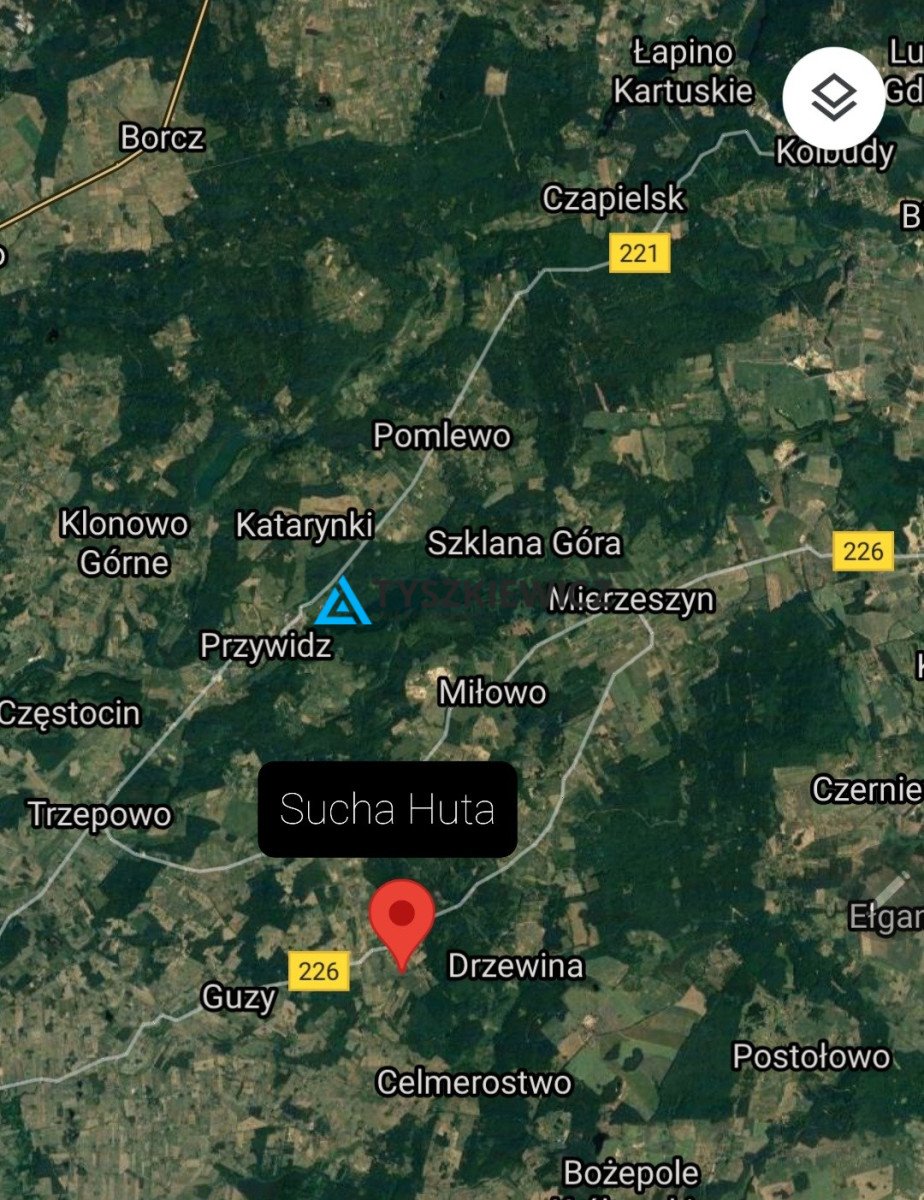 Działka 4046 m² z warunkami zabudowy, las, cisza Sucha Huta  4 046m2 Foto 1