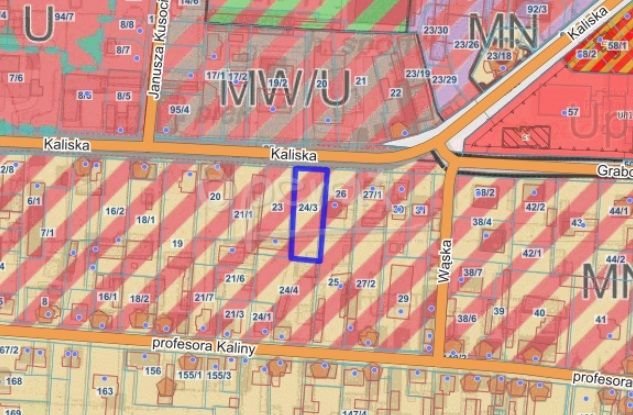 Działka budowlana 1399 m² przy Kaliskiej, Ostrów Wielkopolski Ostrów Wielkopolski, Kaliska  1 399m2 Foto 1