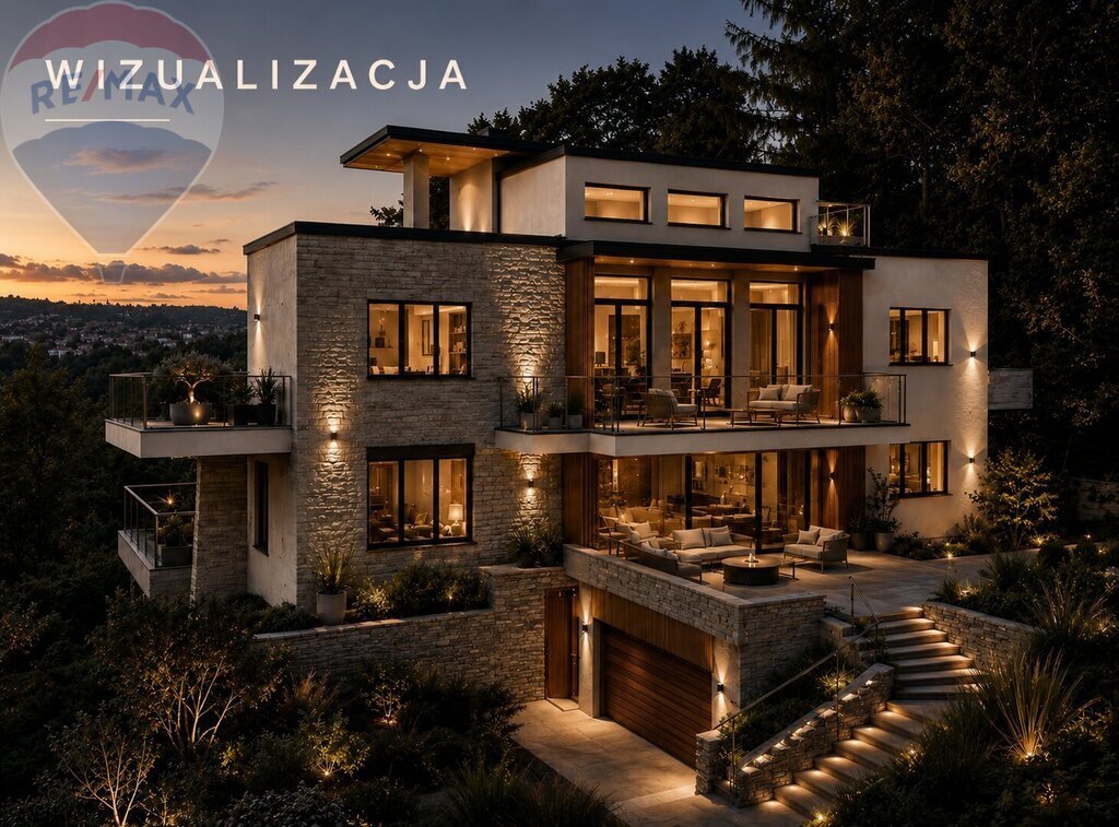 Rezydencja 414 m² na wzgórzu - prestiżowa lokalizacja Myślenice, Modrzewiowa  414m2 Foto 1