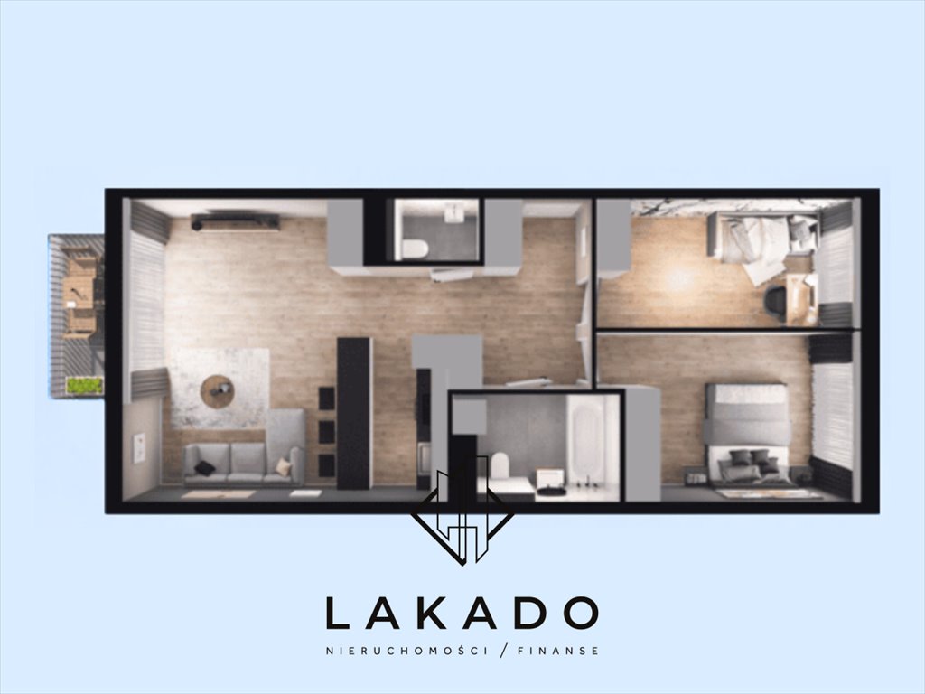 Mieszkanie trzypokojowe na sprzedaż Kraków, Podgórze, Tadeusza Śliwiaka  65m2 Foto 1