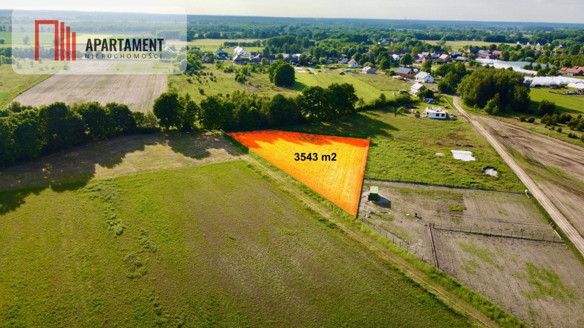 Działka 3543 m2 w Komorowie – cisza, media, warunki zabudowy Komorowo  3 543m2 Foto 1