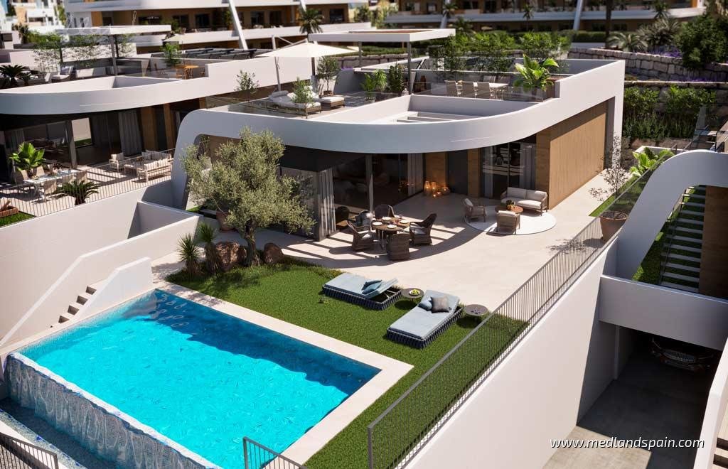 Nowoczesny dom 225 m² z basenem i tarasem w Finestrat Hiszpania, Finestrat  225m2 Foto 1