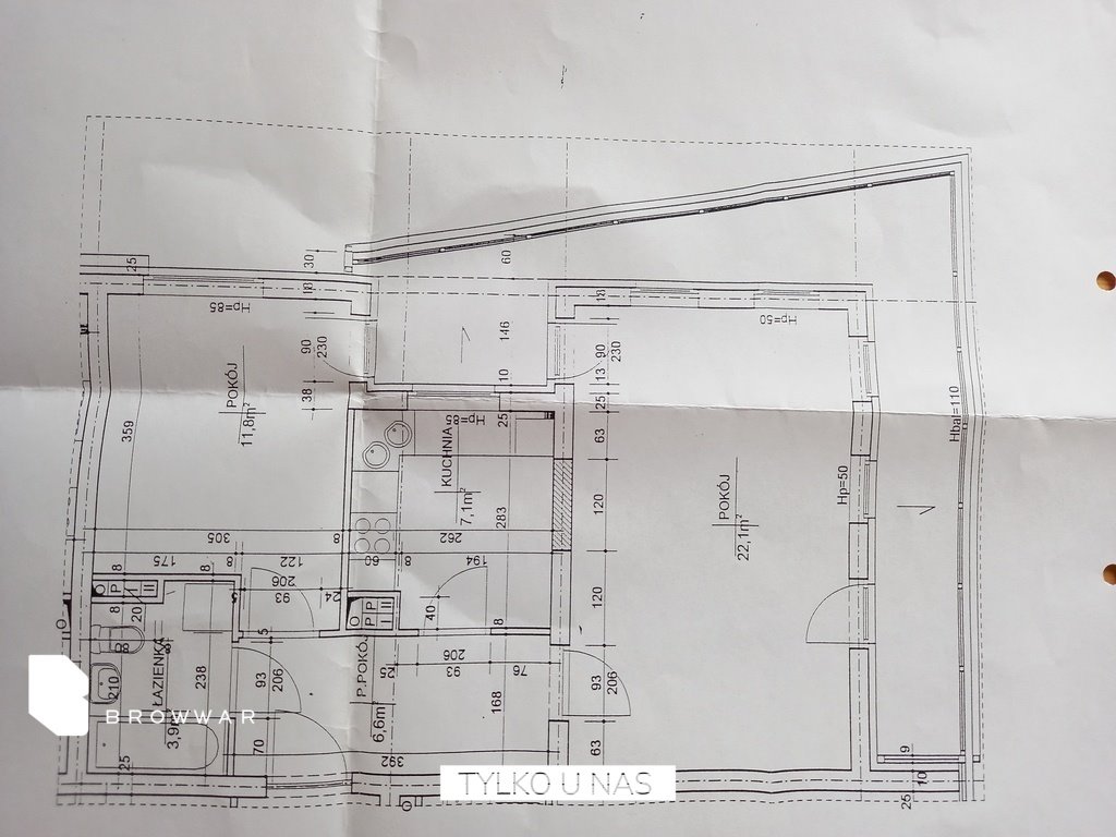 Mieszkanie dwupokojowe na wynajem Poznań, Grunwald, Międzychodzka  51m2 Foto 10