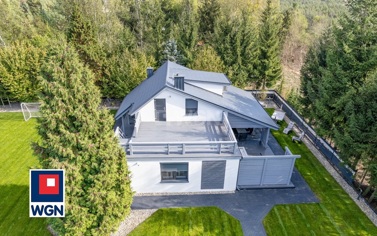 Zapraszam nowoczesny dom 98 m² z ogrodem i tarasami: Wylatkowo Wylatkowo: Wylatkowo