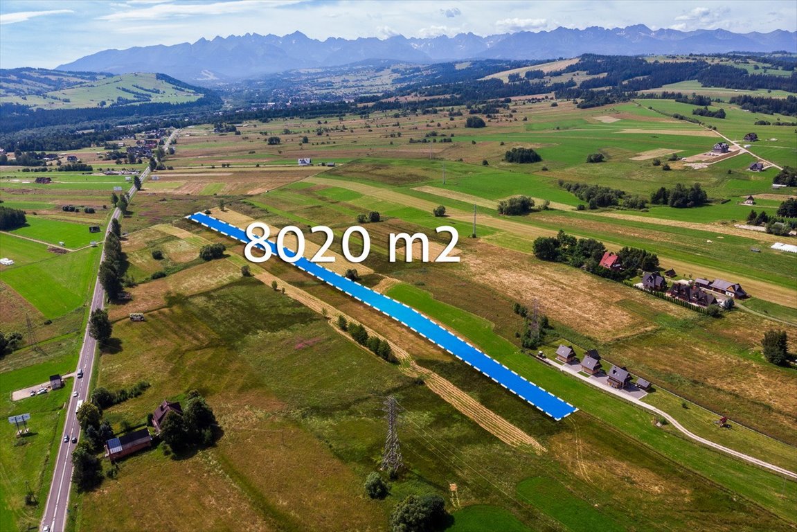 Działka inwestycyjna 8 020 m² pod turystykę i domy górskie Tatrzański, Kobylarzówka  8 020m2 Foto 1