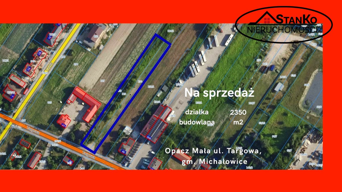 Działka budowlana na sprzedaż Opacz Mała, Targowa  2 350m2 Foto 1