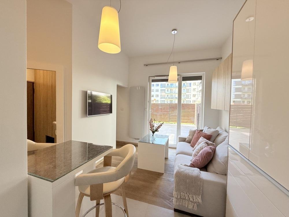 Do sprzedania nowoczesne 2-pokojowe mieszkanie z tarasem 41 m² Poznań, Ogrody, Meissnera 2  27m2 Foto 1