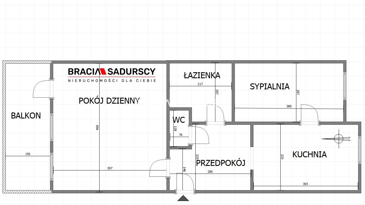 Mieszkanie dwupokojowe na sprzedaż Kraków, Grzegórzki, Grzegórzki, Aleja Pokoju  45m2 Foto 3