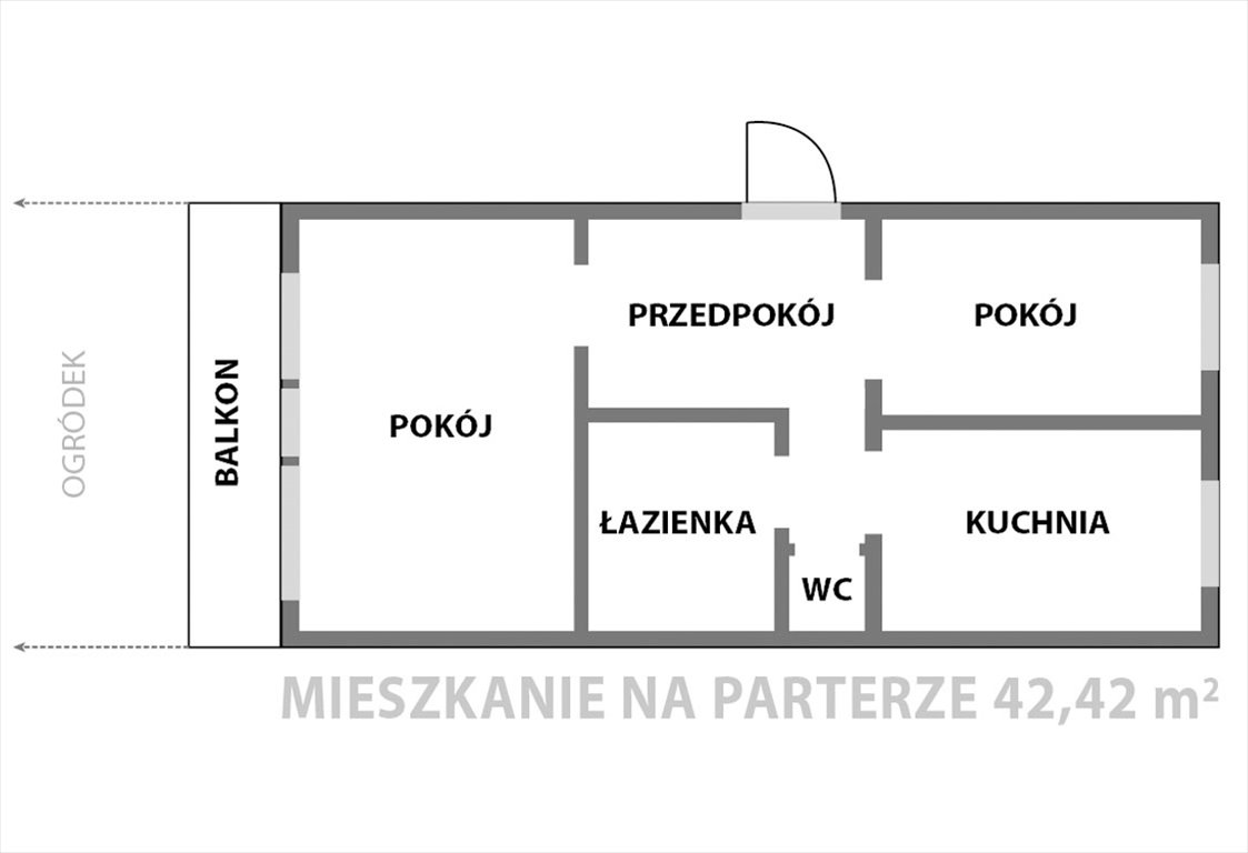 Mieszkanie dwupokojowe na sprzedaż Łódź, Bałuty, Radogoszcz, Motylowa  42m2 Foto 2