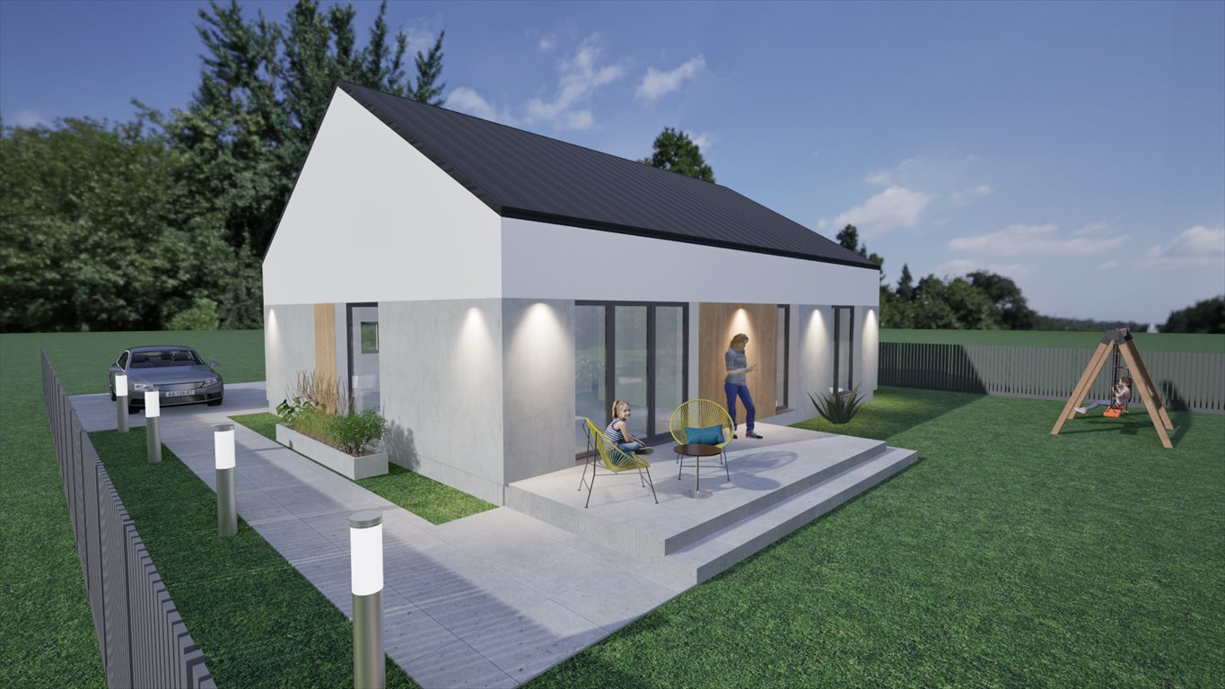 Nowoczesny dom 88 m² z energią słoneczną i własnym ogrodem Lichnowy  88m2 Foto 1