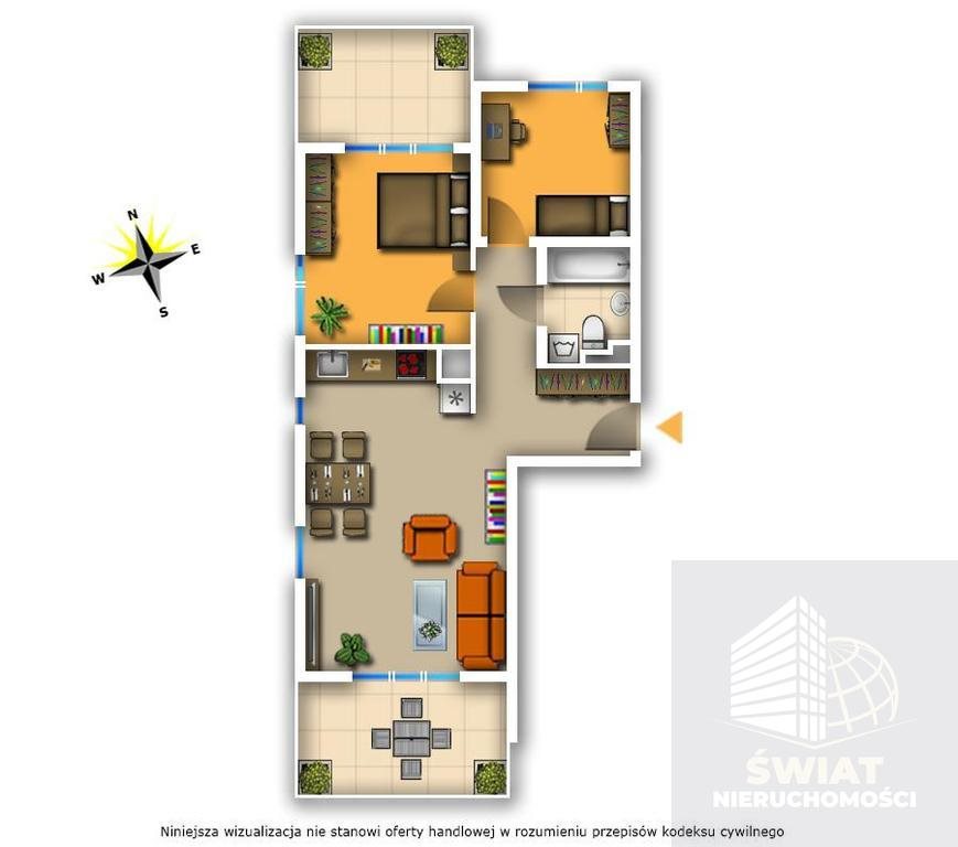 Nowoczesne 3-pokojowe mieszkanie z loggiami i miejscem w hali Szczecin, Żelechowa  63m2 Foto 1