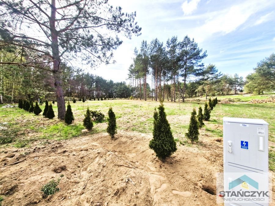 Działka 1347 m² z widokiem na jezioro i lasy, media, warunki zabudowy Golczewo  1 350m2 Foto 1