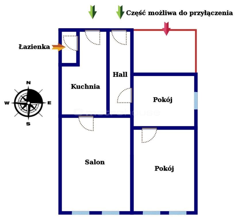 Mieszkanie trzypokojowe na sprzedaż Bytom, Śródmieście, Krakowska  73m2 Foto 11