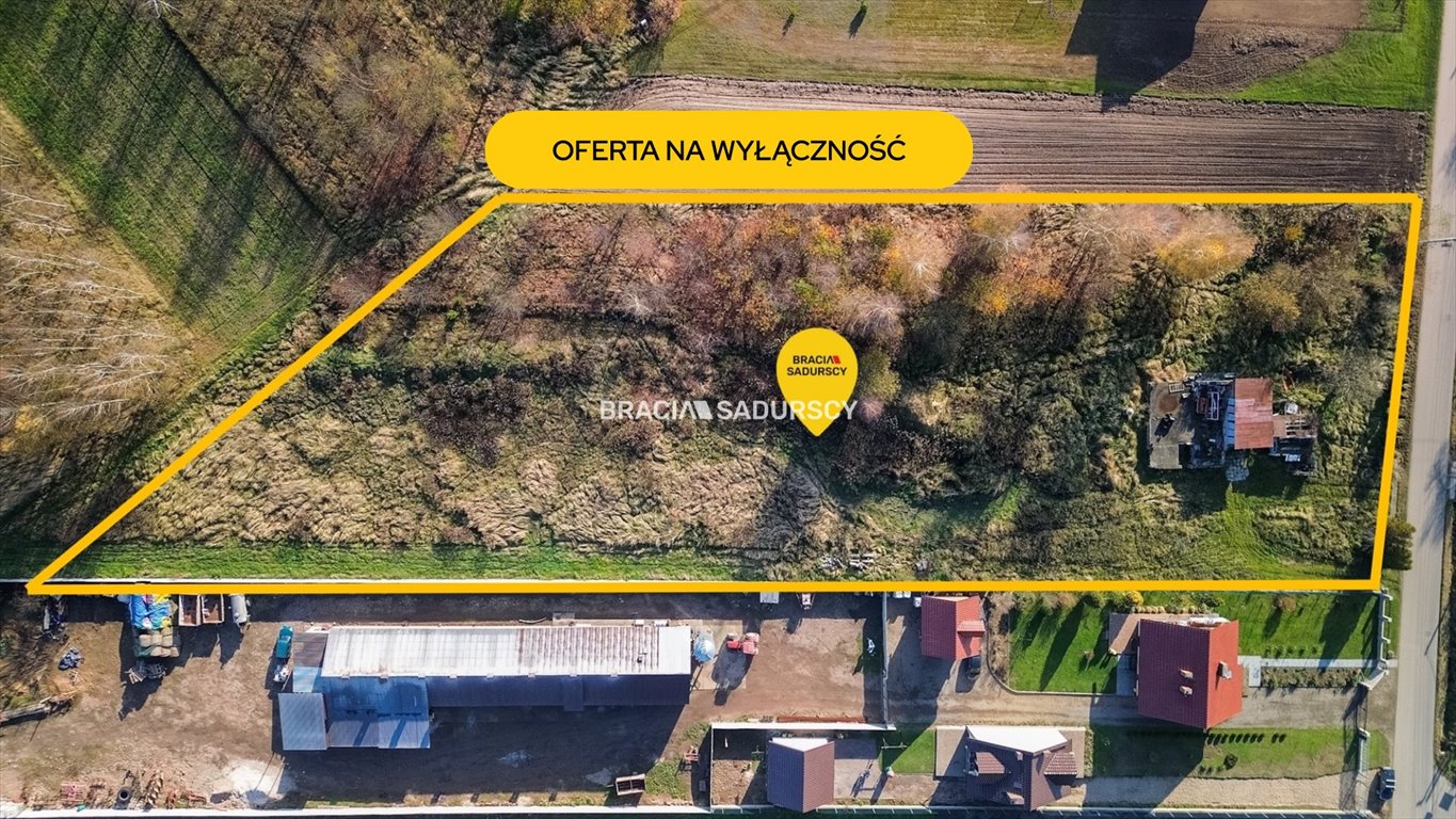 Działka 59 ar z pełnym uzbrojeniem i MPZP w Mnikowie Mników  5 904m2 Foto 1